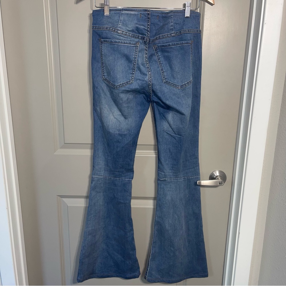 Free People Penny Pull On Flared Jeans Women's Sz 28 - Picture 6 of 6